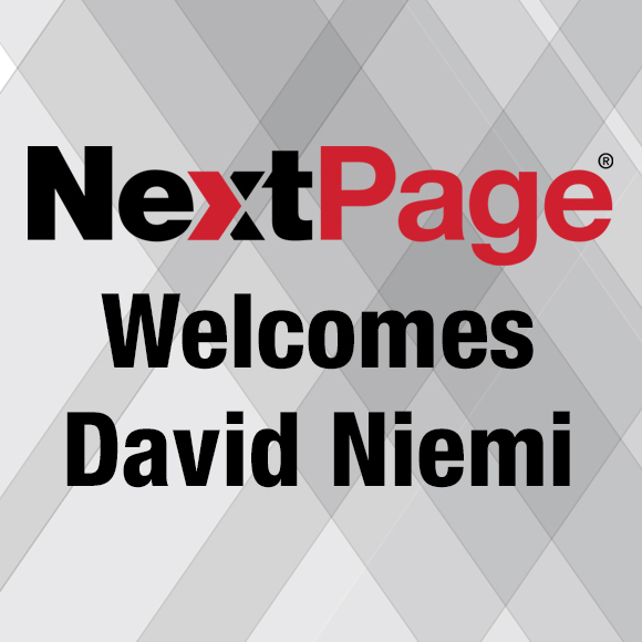 NextPage Welcomes David Niemi to the Team
