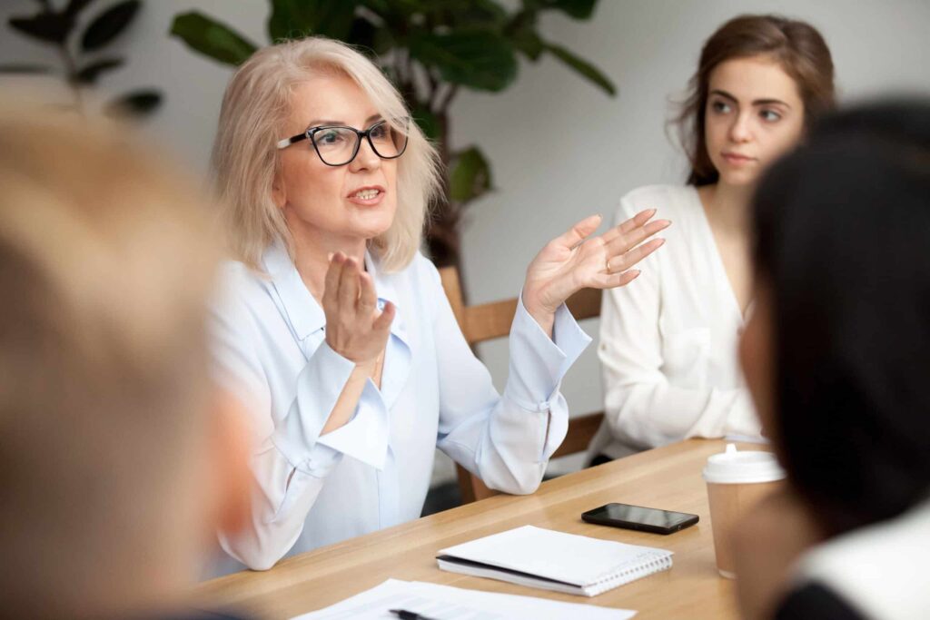 Attractive Aged Businesswoman