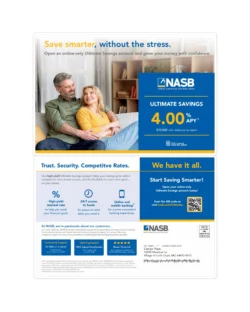 North American Savings Bank direct mail mailer